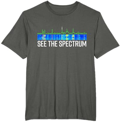 Sehen Sie das Spektrumanalysator Wasserfall Funny HAM Radio T-Shirt