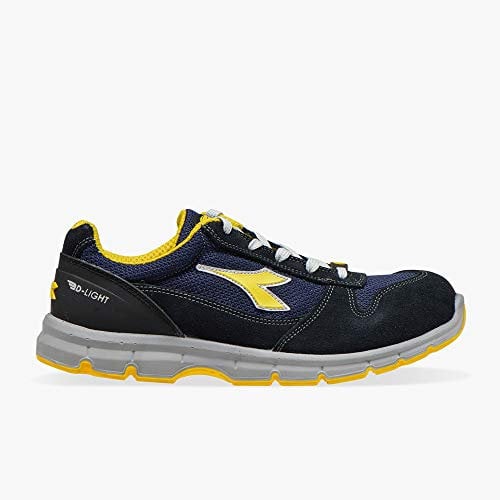 Utility Diadora Run Text Low S1P Src Esd, Scarpa Antinfortunistica Unisex - Adulto, Blu (Dark Navy/Dark Navy), 49 EU
