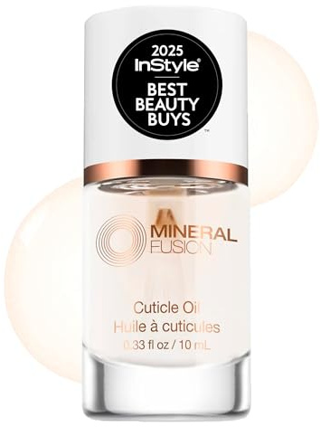 Mineral Fusion Cuticle Oil Nail Treatment - Natural Moisturizer with Vitamin E and Sweet Almond Oil - Softens & Protects Cuticles - Vegan, 99% Naturally Derived Formula - 0.33 oz
