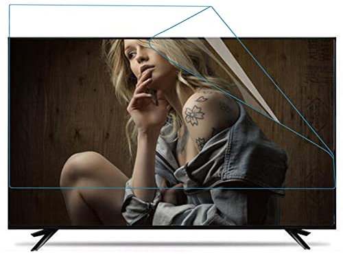 XQHD 39-75 Zoll Anti-blaues Licht Monitor Tv Blendschutz, Displayschutzfolie Bildschirmschutz Anti-blaulicht Für OLED- Und QLED-HDTV-displays,Frosted-55in(1221X689) mm