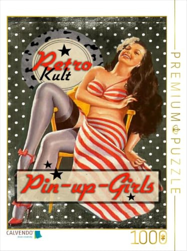 CALVENDO Puzzle Retro Kult Pin-up-Girls | 1000 Teile Lege-Größe 48 x 64 cm Foto-Puzzle für glückliche Stunden