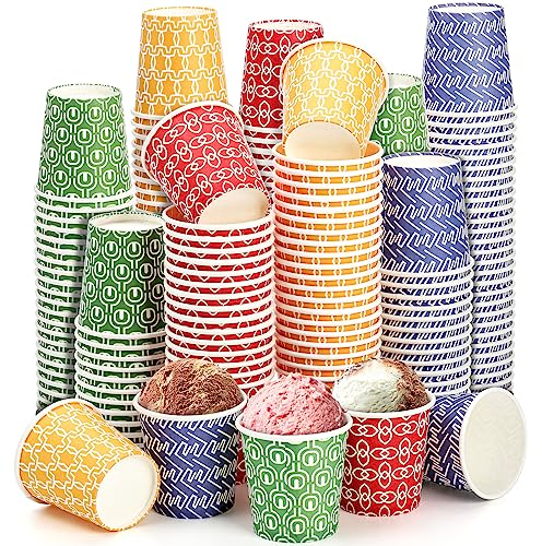 Hacaroa 800 Pack 60 ml Paper Cups, Small Mouthwash Cups Disposable Bathroom Cups, Hot/Cold Beverage Drinking Cups for Juice, Water, Party, Picnic, 4 Colors, Assorted Designs