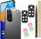 YHX-OU 6.43'' 2 Stück Kamera Linse Glas Ersatz für Xiaomi Redmi Note 11 4G 2201117TG Kameraglas hinten + 1 Stück für Redmi Note 11 4G Kamera Displayschutzfolie + Pinzette (Schwarz)