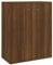 vidaXL Aparador Mueble Salón Sala Estar Almacenaje Armarios Flotante Dormitorio Casa Entrada Estante Cajón Madera Contrachapada Marrón Roble