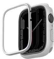 UNIQ Moduo Apple Watch Gehäuse mit austauschbarer PC-Lünette, 41/40 mm, Kreide/Steingrau