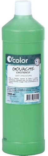 Flacon de 1L de gouache liquide O'COLOR easywash vert clair