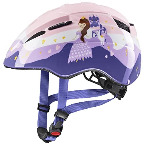 uvex Kid 2 - Leichter Fahrradhelm für Kinder - individuelle Größenanpassung - erweiterbar mit LED-Licht - Princess - 46-52 cm