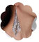 Allereya Vintage Metall Netz Ohrringe - Gitter Pailletten Lange Quaste Tropfen - Leichtes Netz Haken Schmuck Für Frauen Und Mädchen (Silber)