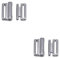 2 pezzi Bikini Fastene Metallo Bikini Chiusura argento Bikini Bra Chiusura Biancheria Intima Fibbia gancetti per reggiseno