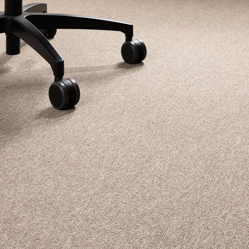 Steffensmeier Teppichboden Kreta Meterware | Auslegware für Kinderzimmer Wohnzimmer Schlafzimmer | Sand, Größe: 400x200 cm