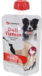 Flamingo Snacks für Hunde Deli YUMM Ente, 10 x 90 g