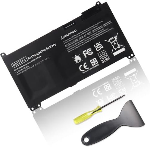 OPAHUTER RR03XL RR03048XL 851610-850 Laptop Batterie pour HP ProBook 470 G5 450 G5 430 G4 440 450 455 470 G4 G5 MT20 Series 851477-541 851477-421 851610-855 HSTNN-UB7C (11.4V 48Wh)