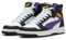 PUMA Mixte Enfant Rebound V6 Mid Jr, Puma White Team Violet Puma Black, 37 EU