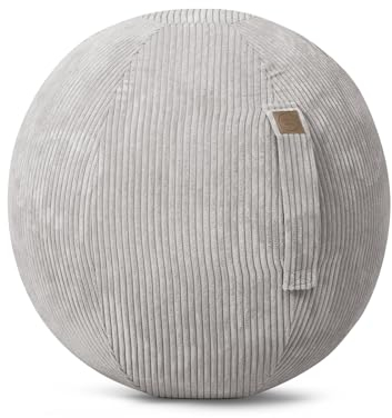 SITTING POINT only by MAGMA Sitzball/Gymnastikball Shara mit Cord-Bezug in grau