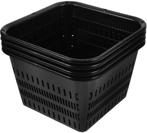 Milisten 4 Pezzi Per Coltivazione Tazze In Rete Per La Coltura Vasi Di Plastica Per Piante Contenitori Da Giardino Vasi Per Fioriere Per Riutilizzabile