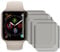 WMUVAZA Protection D'écran Anti-Espion Compatible, 4 Pièces pour Apple Watch Series 6 5 4 Se 40mm 44mm, Film Ultra-Mince à Couverture Complète en Verre Trempé