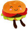 Essen Kuscheltier – Hochwertig Verarbeitet, Mit Gestickten Gesichtern, Kuschelig Weich, Ca. 23-33 cm (Burger Kuscheltier)