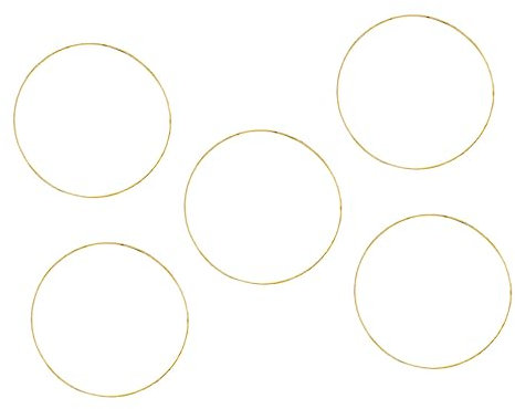 HOOTNEE 5stücke Metallringe DIY Mit Metall Handwerk Ringe Für Traumfängerschmuck Und Bastelarbeiten Robust Und Langlebig