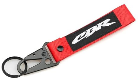 YYFhck Porte-clés Porte-clés brodé pour Moto H&Onda CBR 125R 600 F4i 650F/R 1100XX 1000F CBR 600 954 1000 RR Accessoires(Red)
