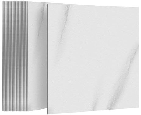 FIVMEN Pavimenti in PVC, 30 x 30 cm, 27 pezzi, autoadesivi, per pavimenti in vinile, impermeabili, antiscivolo, per soggiorno, cucina, bagno (S11, 2,5 ㎡)