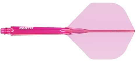 CUESOUL ROST 77 Integrierter Dartschaft und Flight, Standardform, 3er-Set (klare Farbserie)