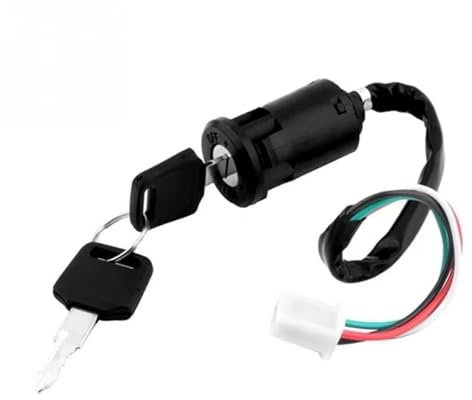 Moto Contacteur Clef pour Pocket Quad, Clé Verrouillage Porte Étanche Interrupteur D'allumage Universel Moto Serrure Contact Motos