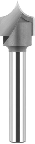 BINSTAK 1/4-Zoll-Schaftspitzen-Fräser-Bit, 1/4-Zoll-Radius, 1,27 cm Schnittdurchmesser, Hartmetallspitze, runde Aufsätze für CNC-Fräser, Holzbearbeitung, Schnitz-/Gravurwerkzeug