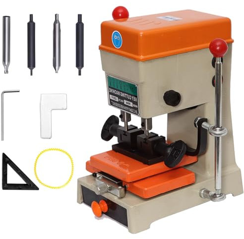 FJYAWEN Machine à Tailler Les Clés Verticale, Fraiseuse, Forets, Rainureuse Et Perforatrice