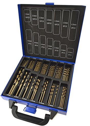 99pc Cobalt M35 Drills Metric For Stainless Steel HSS-CO 135 Deg 1.5-10mm TE851