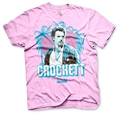 Officially Licensed Merchandise Miami Vice Crockett Palms T-Shirt (Navy)