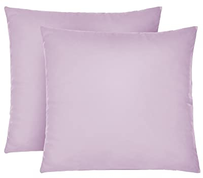 biberna 0077144 Kopfkissenbezug Feinjersey, gekämmte Baumwolle, superweich 2x 40x40 cm, viola