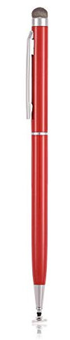 Richer-R Universelle Tactile Stylet Capacitif Écran Tactile Capacitif Stylo en Métal pour Smartphones Comprimés 'iPhone/Samsung(Rouge)