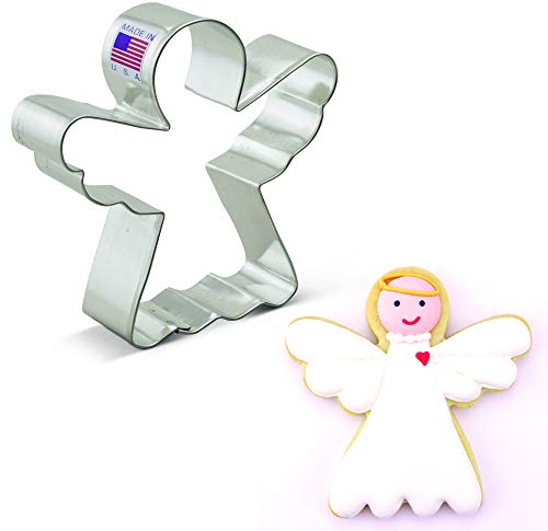 Formina per Biscotti Stampo a forma di angelo, 9,5 cm, Prodotto negli Stati Uniti da Ann Clark