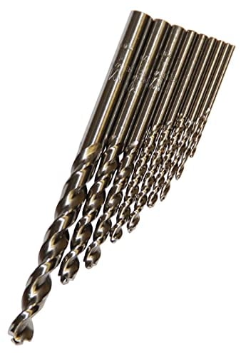 Connex Metallbohrer-Satz 9-teilig - Für alle Arten von Stahl & Gusseisen - Mit Zentrierspitze - In praktischer Kunststoff-Box/HSS-Bohrer-Set/Bohrer-Sortiment/Zubehör / COX972127