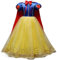 FMYFWY Niñas Vestidos de Blancanieves con Capa Disfraz de Carnaval Princesa Cumpleaños Traje de Halloween Navidad Fiesta de Cosplay Ceremonia Aniversario Bautizo Comunión Boda 4-5