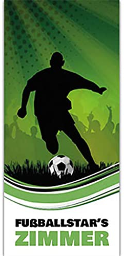 MyMaxxi - Tür bekleben mit Türtapete Türposter Türfolie Selbstklebend 90x200 Fußballstar2 - Tür verschönern mit Türfolie - Türaufkleber Mädchen und Junge