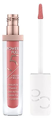 Catrice Power Full 5 Liquid Lip Balm, Nr. 040, Nude, feuchtigkeitsspendend, glättend, mit Vitaminen, glänzend, vegan, ohne Alkohol, ohne Parabene, ohne Mikroplastikpartikel, 1er Pack (4.5ml)