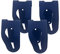 vdM family 4 Handtuchhalter aus Aluminium zum Klemmen I Handtuchklemme für Küche & Bad I Robust & Langlebig I Selbstklebende Haken I Einfache Montage ohne Bohren I Made in Germany (blau)