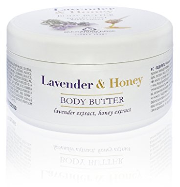Bulgarian Rose Körperbutter Lavendel und Honig 250 ML pflegt sanft die Haut des Körpers und spendet tiefe Feuchtigkeit und Nährstoffe