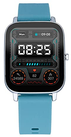 Radiant -Palm Beach-Kollektion- Smartwatch, Smartwatch mit Pulsmesser, Blutdruckmessgerät, Schlafmonitor und Digital-Aktivitätsarmbandfunktion. Für Männer und Frauen. Kompatibel mit Android iOS.