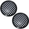 AERZETIX - C53391 - Lot de 2 grilles Mailles Filets de Protection pour Haut-Parleur/boîtier Caisson/subwoofer - diamètre 130 mm 5'' - Couleur Noir - pour Voiture Auto