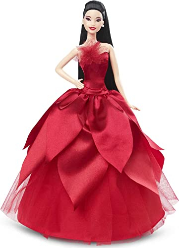 Barbie Signature 2022 Poup e de vacances avec cheveux noirs, s rie de collection, comprend un support de poup e et un emballage affichable