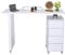 Manicure Nail Table Large Salon Professional Nail Station with Storage Drawer Nail Table Desk with Extra Armrest White,119x45x78cm