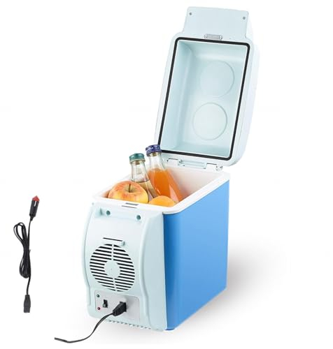Nevera Para Furgoneta Camper, 7.5l,Coche 12v,Bajo Ruido Mini Nevera Coche, Con FuncióN De Enfriamiento Y CalefaccióN Refrigerador De Viaje, Nevera PortáTil Para Acampar