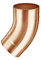 Kupfer Ablaufrohrbogen für Fallrohre 80mm 40° Grad Kupfer Regenrohrbogen mit Einsteckfase