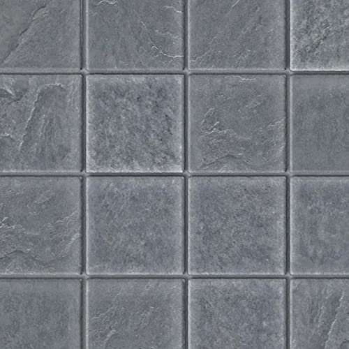Melody Jane Dolls House Grey Flagstone Square Tiles Flooring A3 DIY Card Sheet1:12 Scale