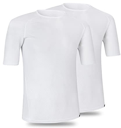 GripGrab Ultralight 1 and 2 Pack Cool Mesh Short Sleeve Cycling Base Layer Anti Odour Summer Bicycle Under Shirt Vest