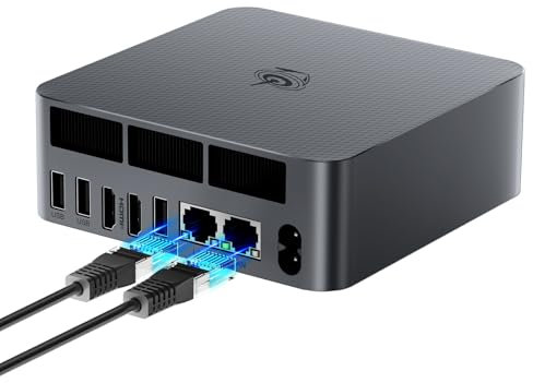 Beelink EQi12 Mini PC, processeur Intel Core 1220P Processor(10C/12T, jusqu'à 4,4GHz), 32 Go de RAM DDR4, 1To de SSD M.2 NVMe, WiFi6 BT5.2, Dual Affichage 4K@60Hz, HDMI*2