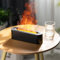 Difusor de llama para chimenea, difusor de aceites esenciales de aromaterapia con temporizador y apagado automático, 7 luces LED relajantes, humidificador ultrasónico de niebla fría de 150 ml para