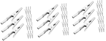 Healeved Krokodilklemmen 120 Stk Krokodilklemme Heimzubehör Alligator-testclip Krokodilfederklemmen Batterieklemmen Elektrisch Werkzeug Eisen Krokodilklemmen Zum Basteln